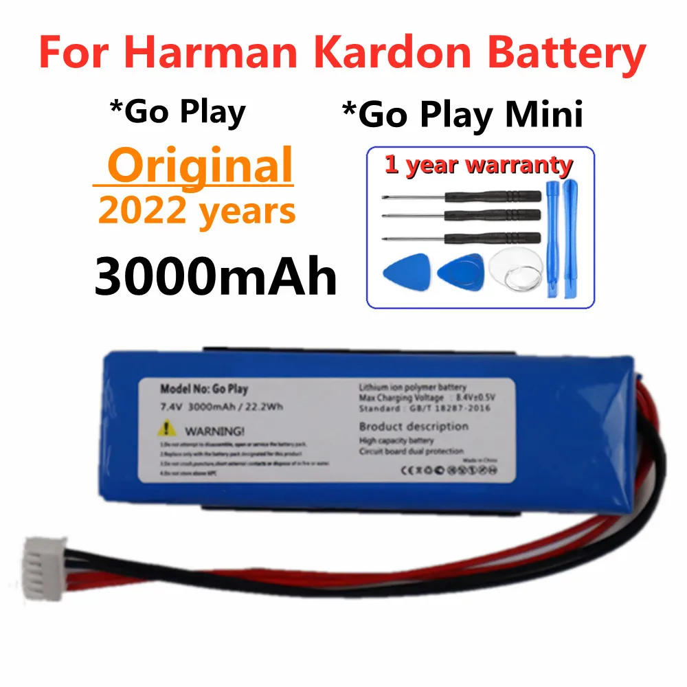 

For JBL Harman Kardon Go Play Onyx Mini Charge 3 2+ 2 Plus 2015 2016 Flip 3 4 5 pulse 2 3 Xtreme 1 2 3 Speaker Original Battery