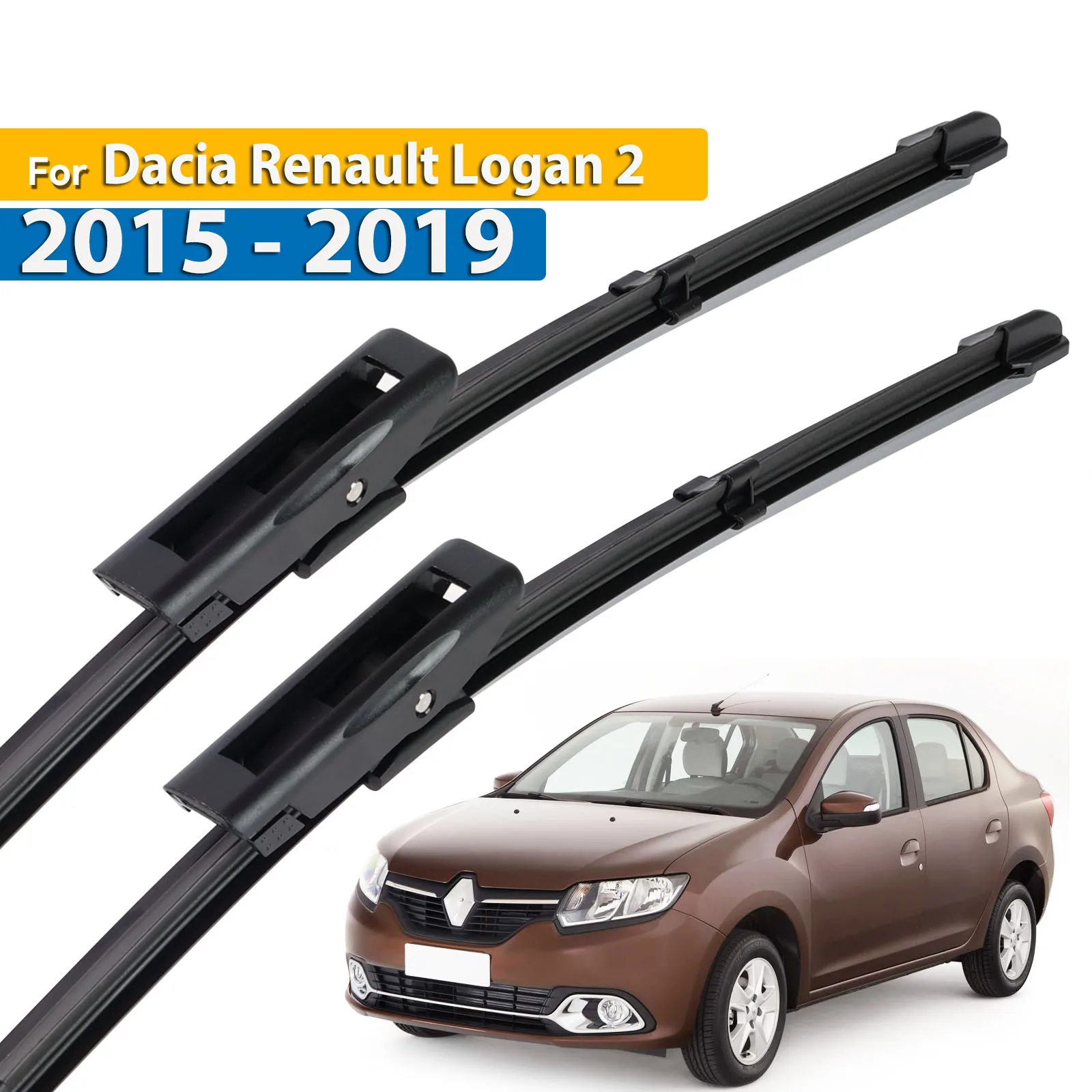 

Щетки стеклоочистителя Erick's LHD для Dacia Renault Logan Рено Логан 2015-2023, 22 + 19 дюймов