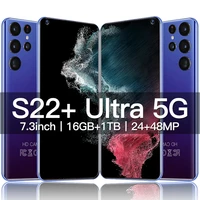 2022 s22 ultra global version 7 3 inch smartphone 16gb1tb 6800mah 48mp mobile phones 5g network unlocked smartphone celulares