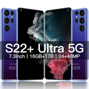 2022 s22 ultra global version 7 3 inch smartphone 16gb1tb 6800mah 48mp mobile phones 5g network unlocked smartphone celulares free global shipping