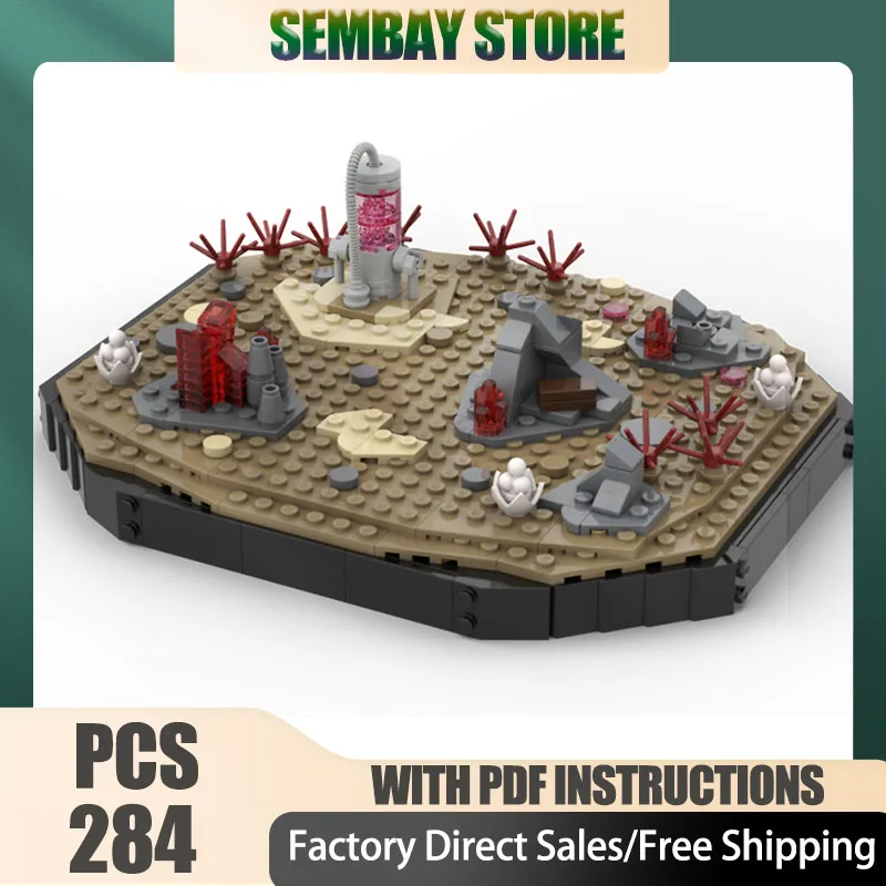Фото Популярная игровая модель MOC: Модульный конструктор «Красная зона» из технологических блоков. Рождественский DIY-набор для сборки. Подарок на праздники. №1