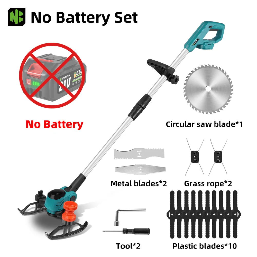 

NEWBENY Беспроводная электрическая газонокосилка 6 дюймов