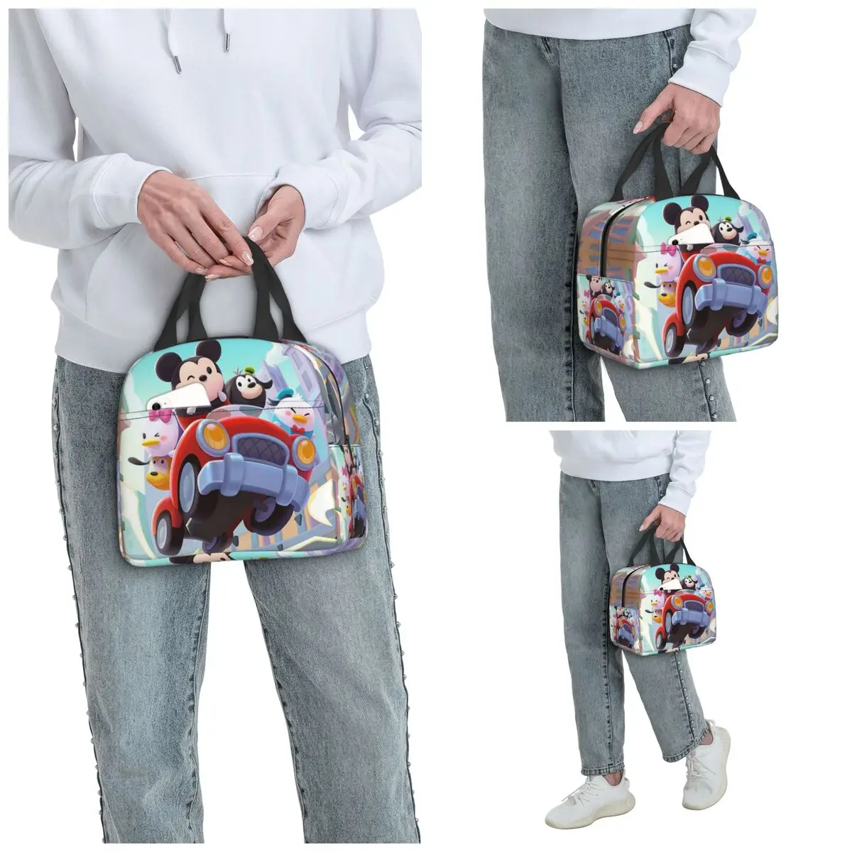 Tsum Сумки для обеда Изолированная коробка бенто Портативная сумка Герметичные