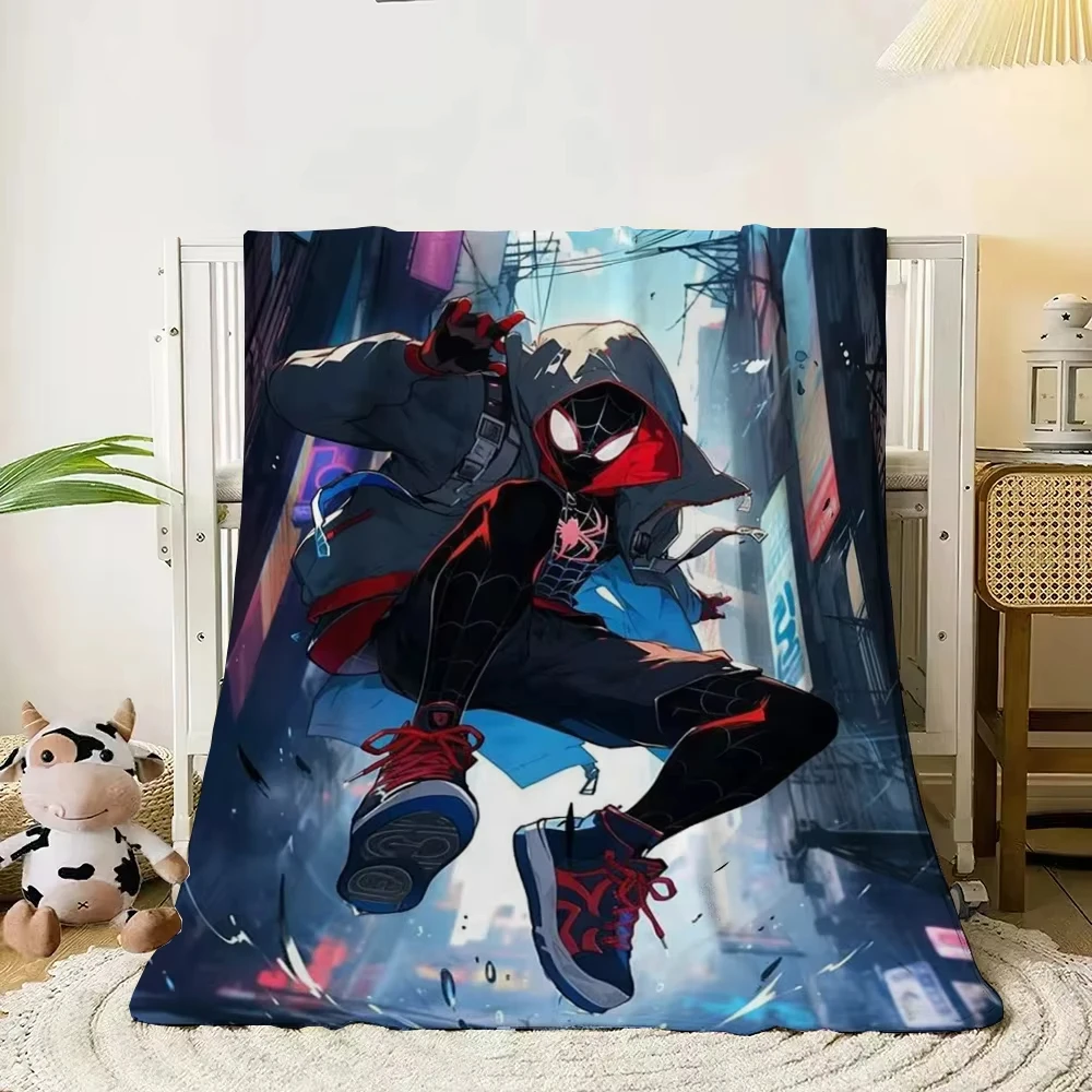 Тонкое фланелевое одеяло с мультяшным принтом Человек-паук. Мягкое теплое