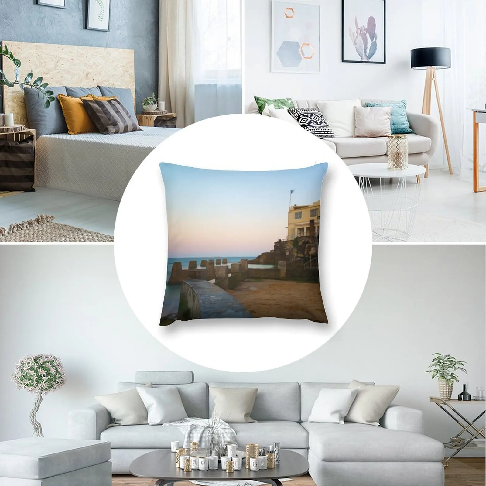 Пляжная декоративная подушка Coogee аниме девушки диванные подушки наволочка