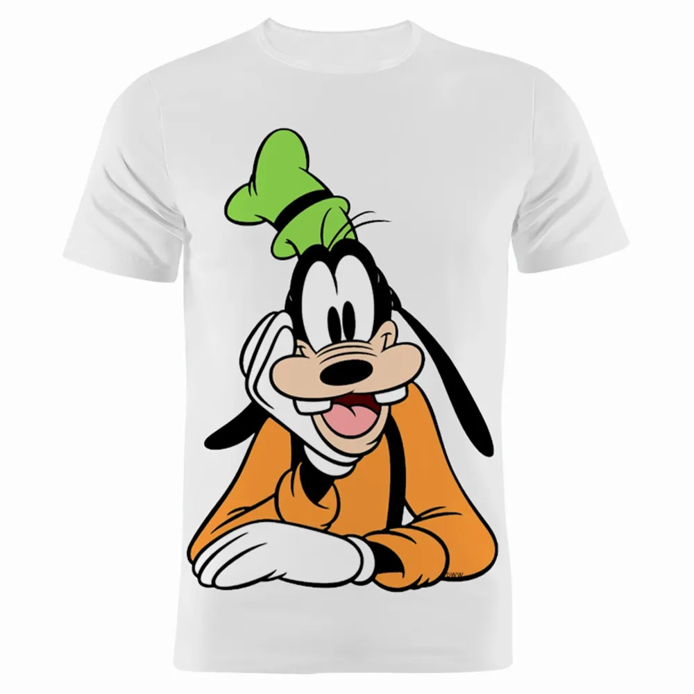 Мужская футболка с коротким рукавом Goofy свободная уличная 3D-принтом Дональда