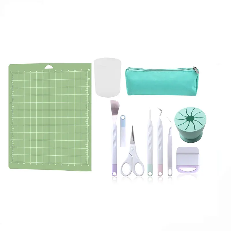 

6Pcs Vinyl Weeding Tool Precision Tweezer Weeder Scraper Silhouette Cameo Tool DIY Cardstock Craft Kit for Cricut Accessory