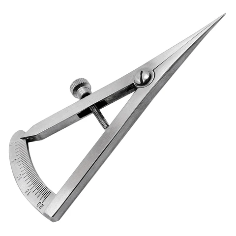 A2UD Нержавеющая сталь Castroviejo штангенциркуль стоматологический градуированный 0-20 мм металлический стоматологический
