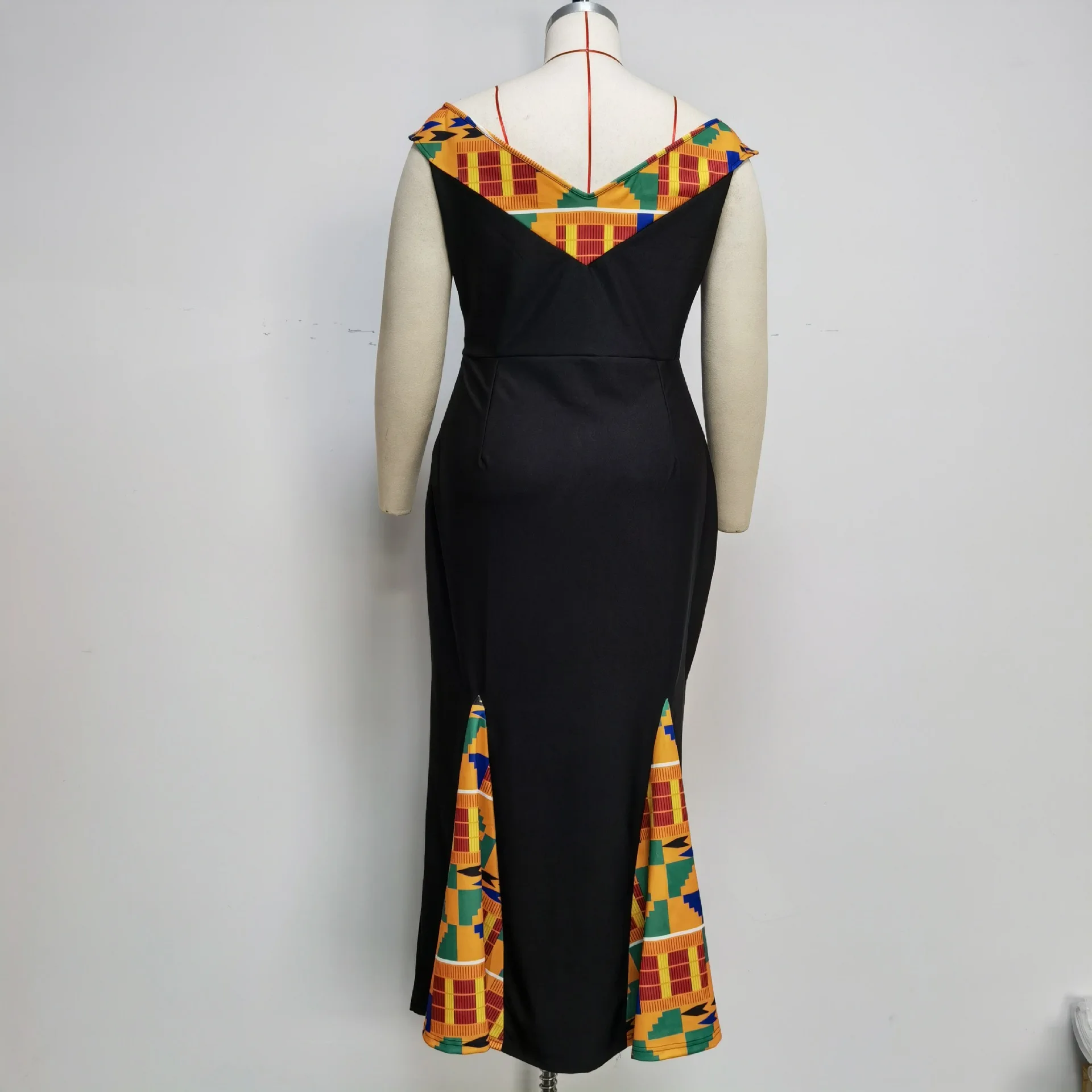 Африканское облегающее платье для женщин элегантное вечернее длинное без