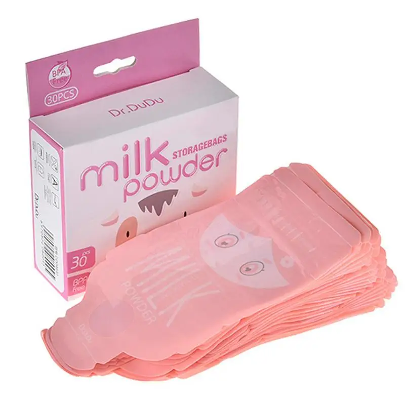 

30PCS/Box Milk Powder Storage Bag Durable Portable Infant Feeding Formula Pouch Organizer For Babies Infants Toddlers