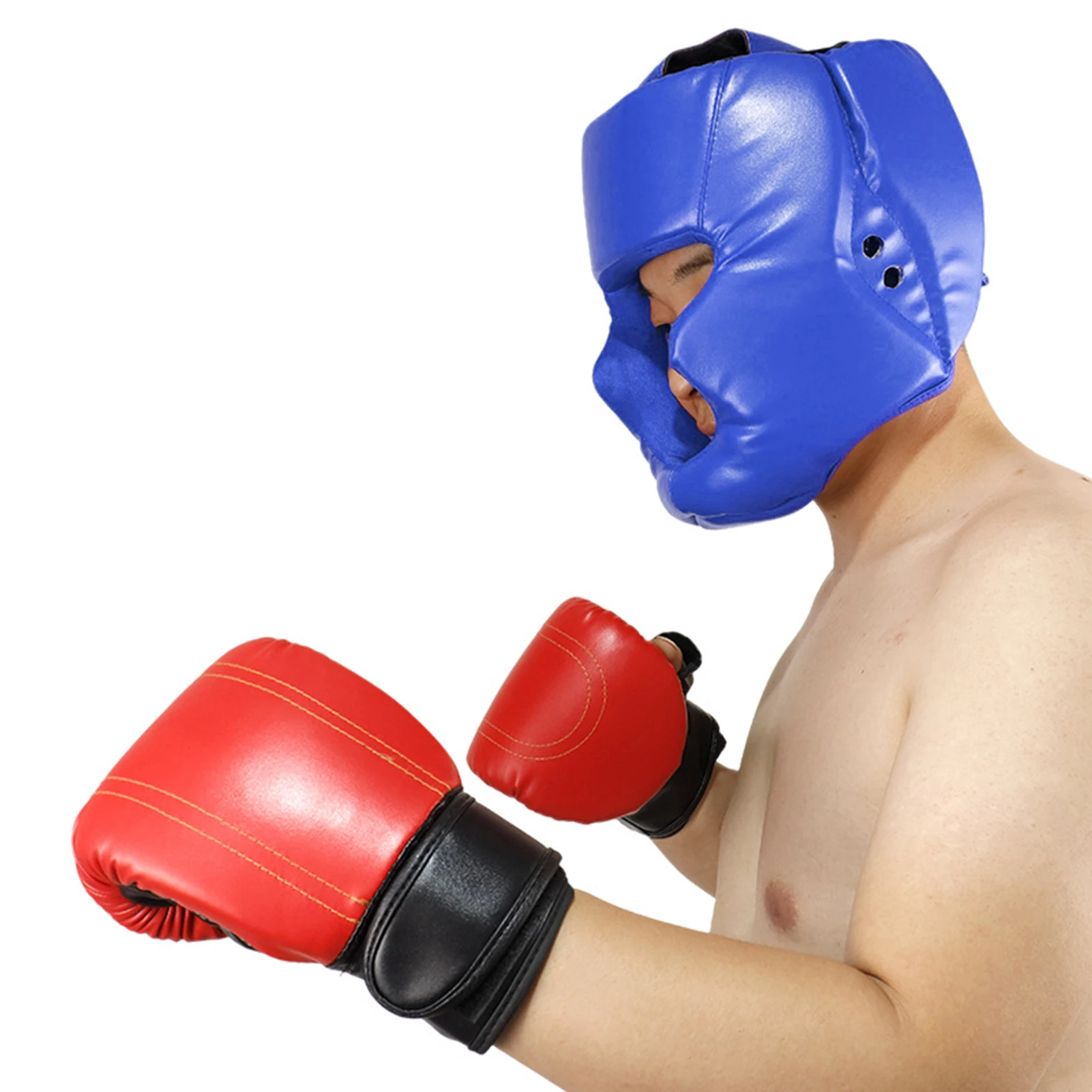 

Promotion Boxing MMA Safety Helmet Head Gear Protectors Adult Child Training Headgear Muay Thai Kickboxing Full-covered Helmets