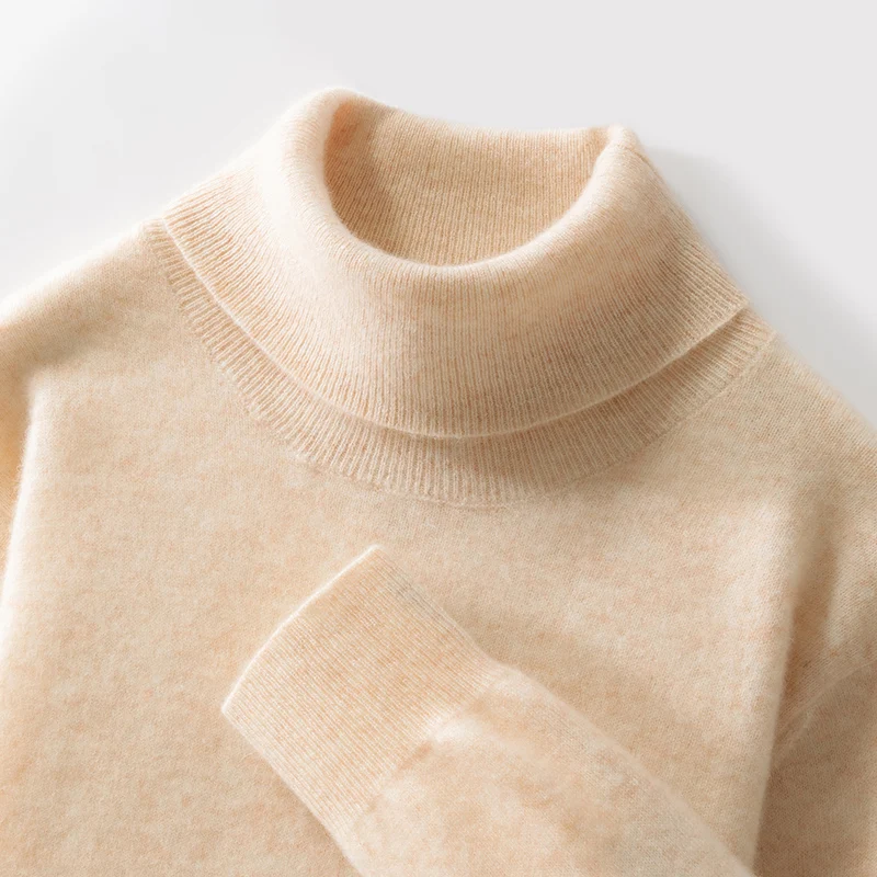 Осенне-зимний новый мужской повседневный кашемировый свитер с высоким