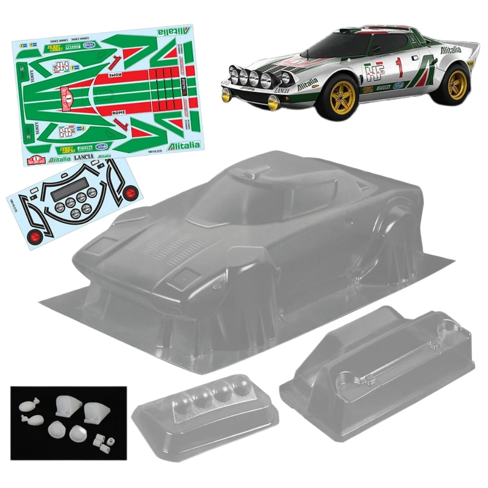 Масштаб 1/10 Mini Lancia Stratos Lexan Body Set для 1 10 Chassis 210 мм Колесная база Tamiya M03 Carten M210 Lotus Roadstar