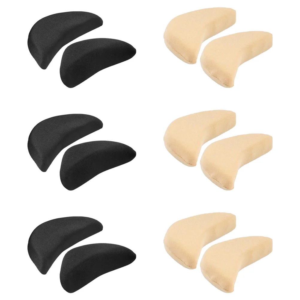 

6 Pairs Sponge Toe Plug Insoles Men Big Shoe Filler Size Reducer Heel Pads That Are Too Inserts Shoes Man Women