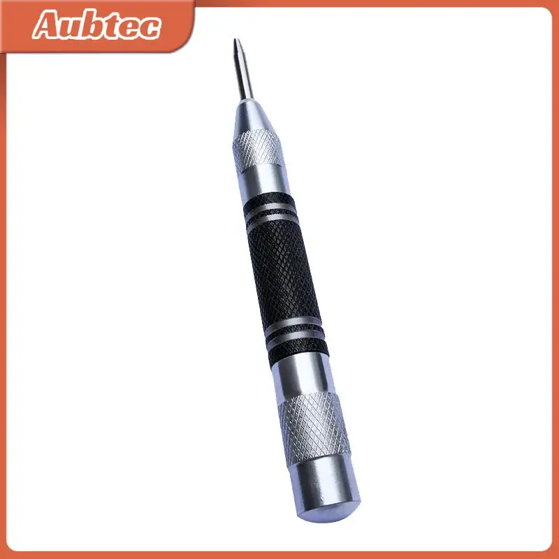 

Automatic Centre Hole Punch Spring Positioner Loaded Marking Starting Holes Tool Center Punch Prevents Slipping