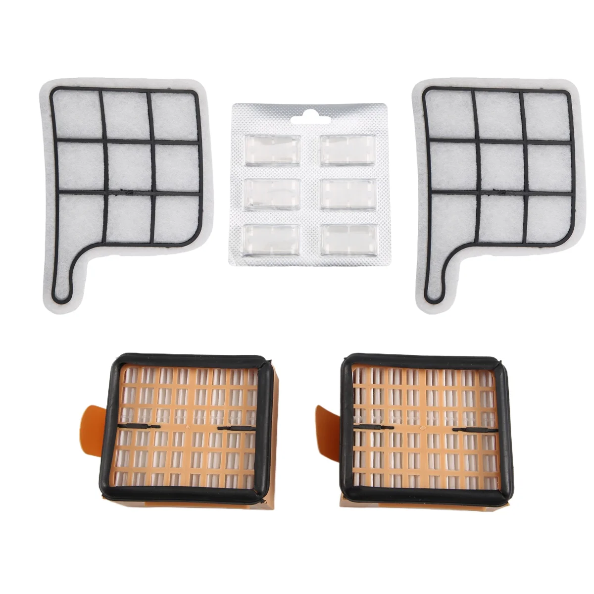 Наборы зубов для Vorwerk - Kobold 135/136 / 135SC VK135 VK136 2 x гигиенических фильтра + защитных