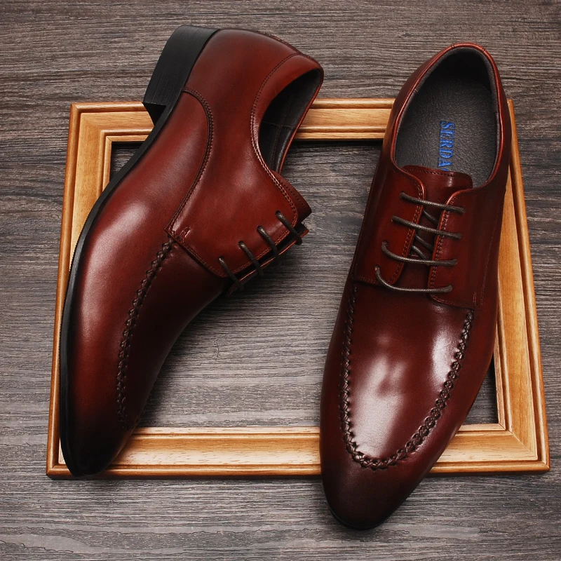 Дизайнерские мужские повседневные туфли роскошные туфли-оксфорды из