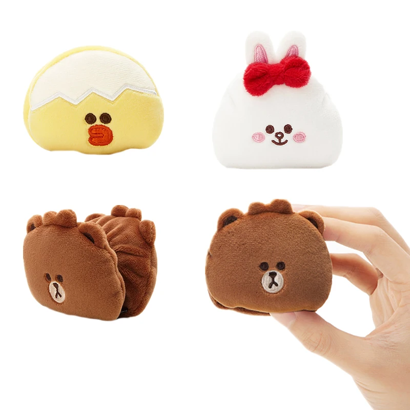 

Line Friends оригинальная плюшевая заколка для волос Kawaii Cony Brown, аксессуары для волос, мультяшная Аниме Кукла, заколка для волос, головной убор, по...
