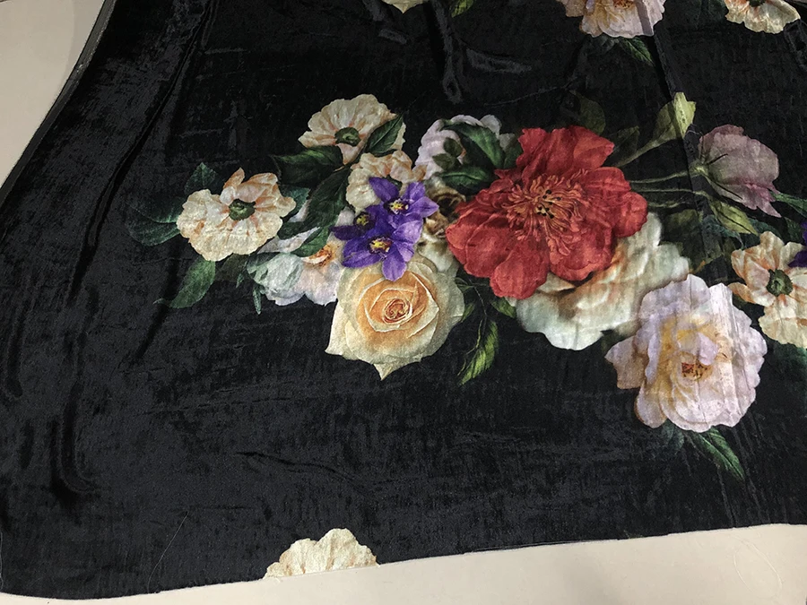 Высококачественная Вельветовая модная ткань из натурального шелка смешанные