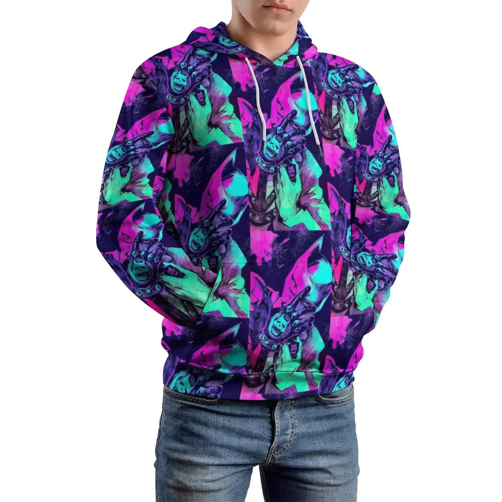 

Killer Queen Casual Hoodies Men Jojo Bizarre Adventure Y2k Graphic Sweatshirts Spring Long Sleeve Street Fashion Oversize Hoodie