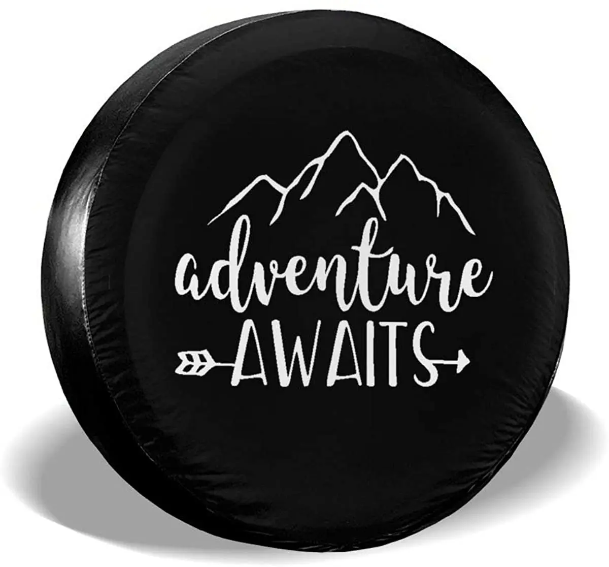 

Spare Tire Covers Adventure Awaits Waterproof Dust-Proof Sun Protectors Universal Wheel Cover Fit for Jeep,Trailer