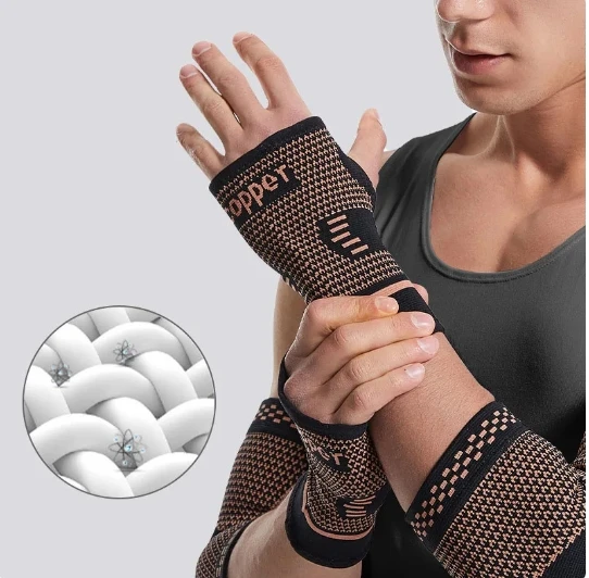 Налокотники и наколенники из медного волокна для защиты ладони Спортивные