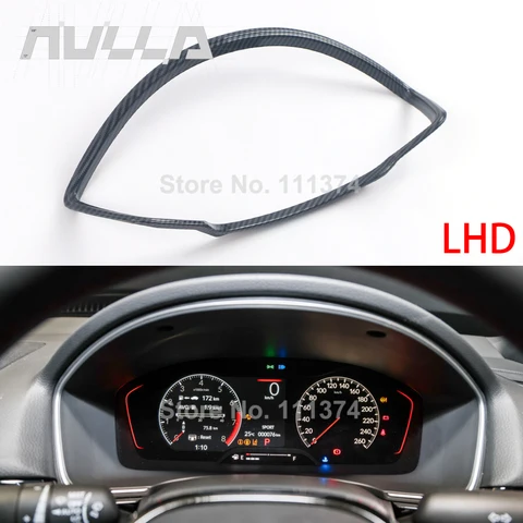 RHD или левый руль для Honda Civic 11th 2022-2025, крышка рамы приборной панели, декоративная отделка, аксессуары из АБС-пластика из карбона