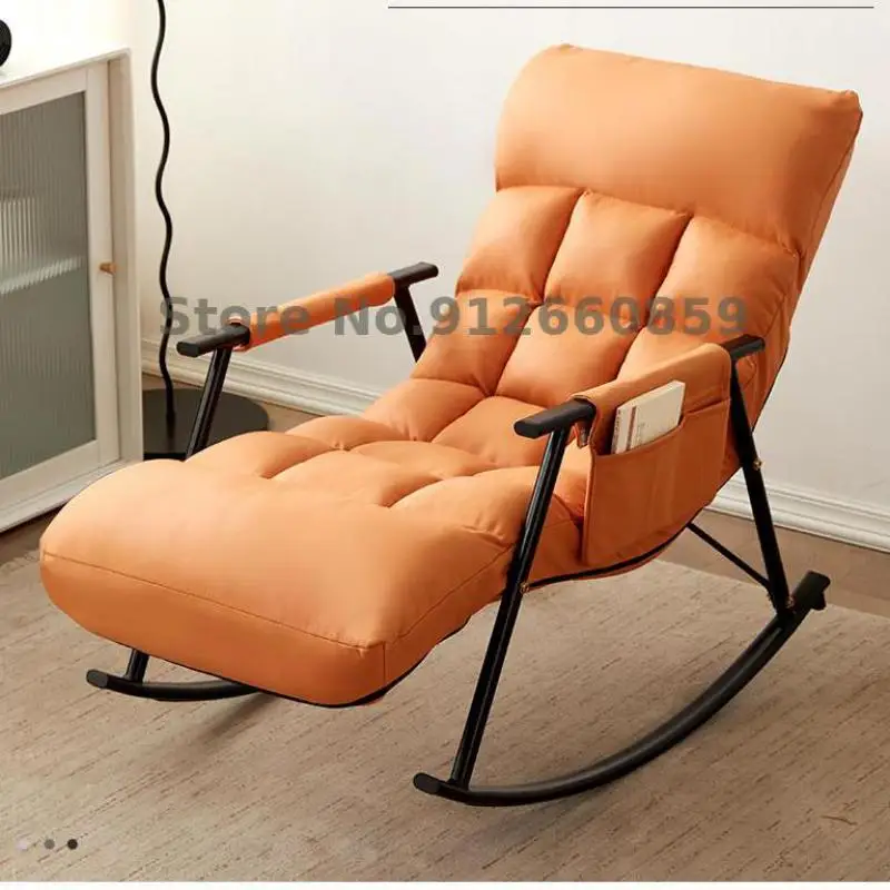 Кресло-качалка из ткани для взрослых легкое кресло-качалка дома и отдыха на