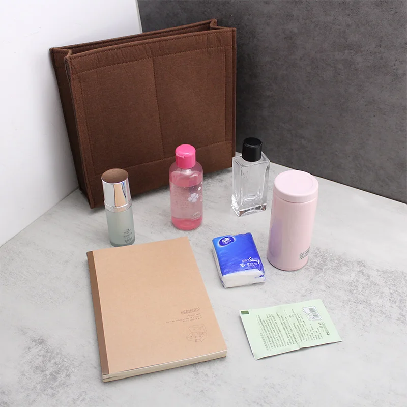 Фетровая подкладка TINBERON для женской сумки макияжа сумка аксессуаров органайзер