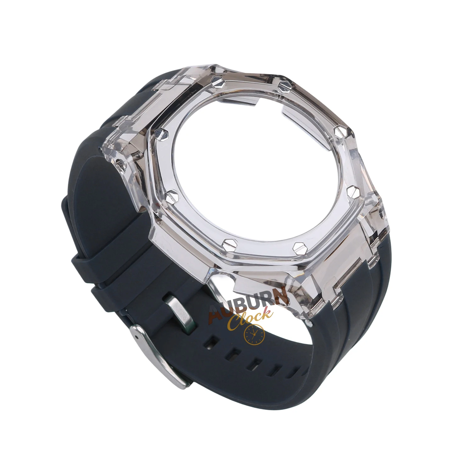 Фото Прозрачный мод-кит Glacier для Casio GA2100 GA2110 GA-B2100 CasiOak в стиле AP: корпус для часов, резиновый ремешок, аксессуар для замены для мужчин №5