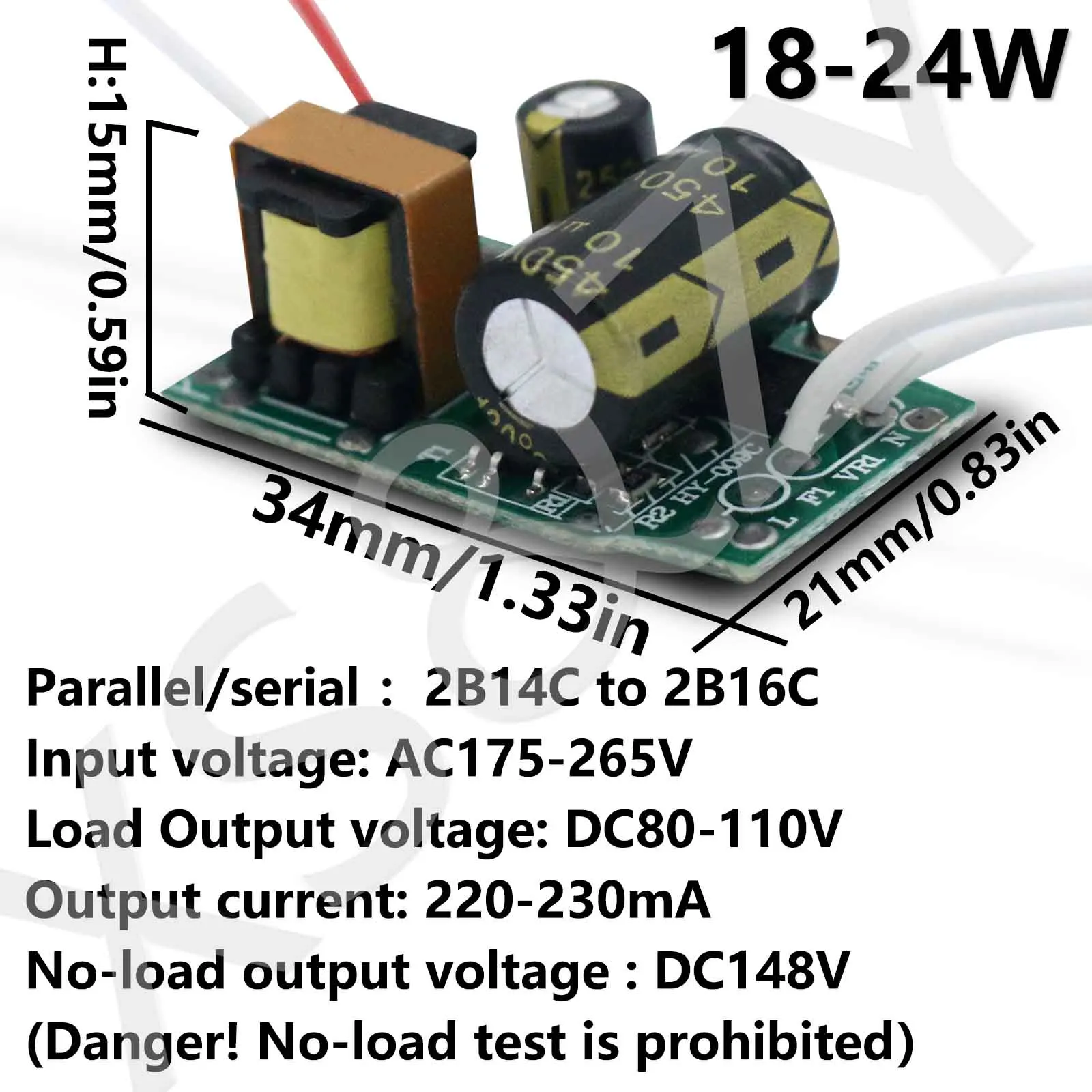 

Трансформатор освещения XS&ZY 3-50 Вт 115 мА
