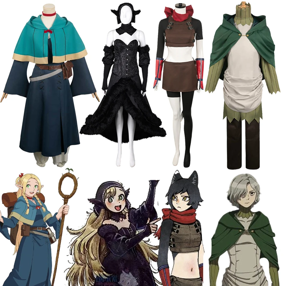 Костюм для косплея Marcille аниме Dungeon Meshi Falin Mithrun взрослых мужчин шапка ролевых игр