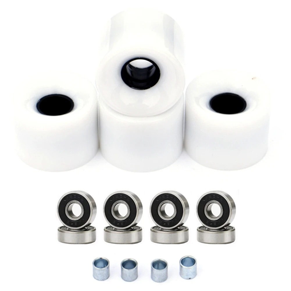 

4Pcs 60x45mm 78A Skateboard Longboard Wheels ABEC-9 Bearing Spacers Set PU Wearable Wheels Skateboards Longboards Accessories