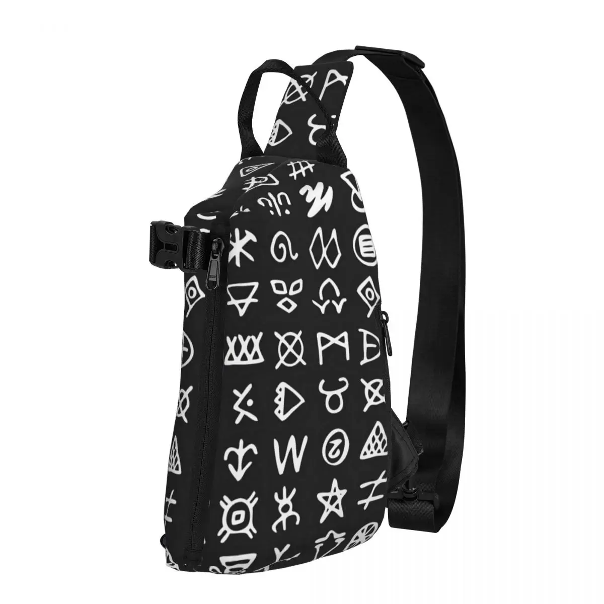 Norse Scandinavian Vikings  Letters Futhark Shoulder Bags Chest Cross Chest Bag Diagonally Casual Messenger Bag Travel Handbag