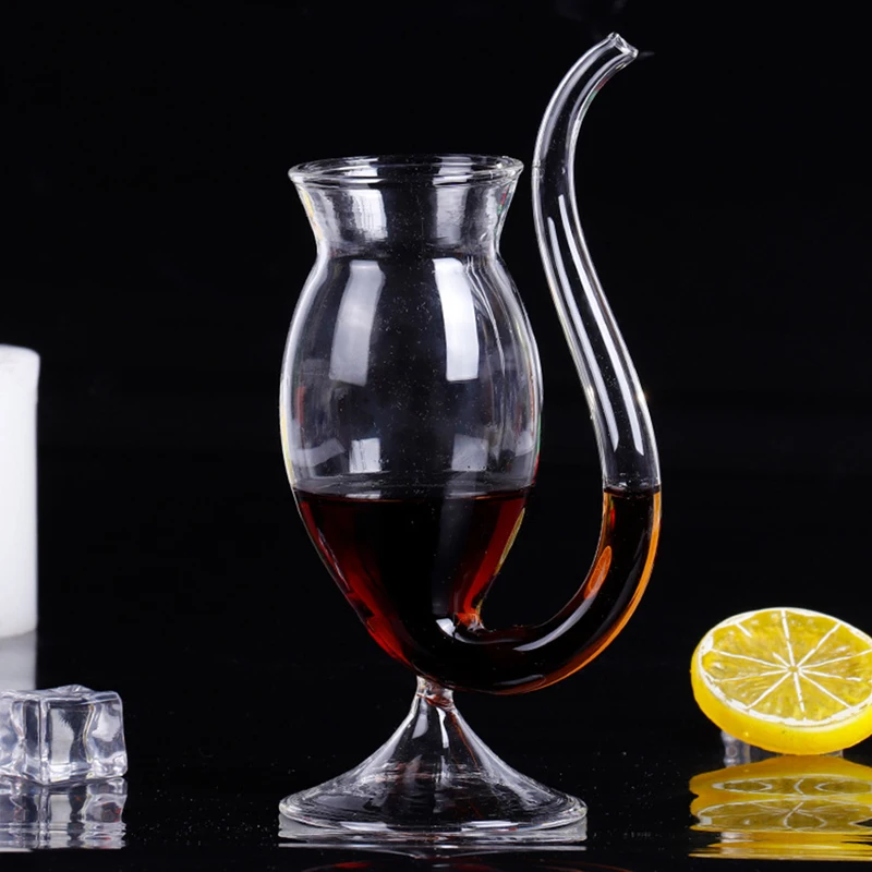 

1pc Vampire Cup Nordic Creative Straw Glass Cup Wine Whiskey Glass Personality Wine Glass Molecular Cocktail Glass Tumbler