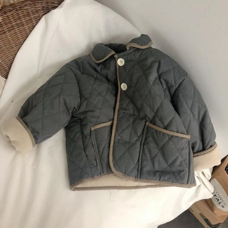 Детские пальто из хлопка новинка 2024 осенне-зимние ватные куртки теплые