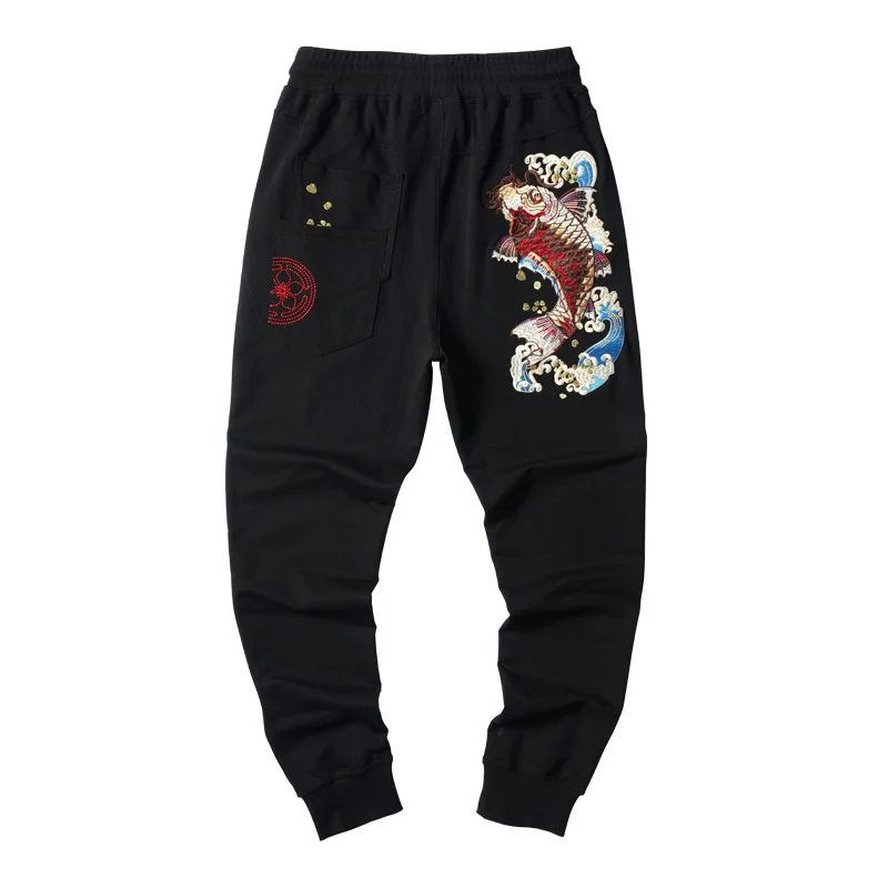 New Spring Autumn Men's Sports Pants Stretch Street Fashion Men embroidery Printing Casual Sweatpants Jogging Pants