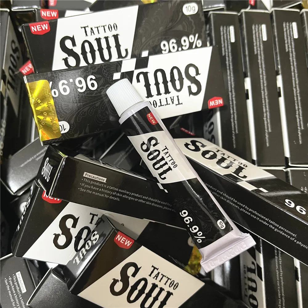 1/5/10/30/50 шт. 96 9% крем для татуировки Черная душа перед перманентным макияжем