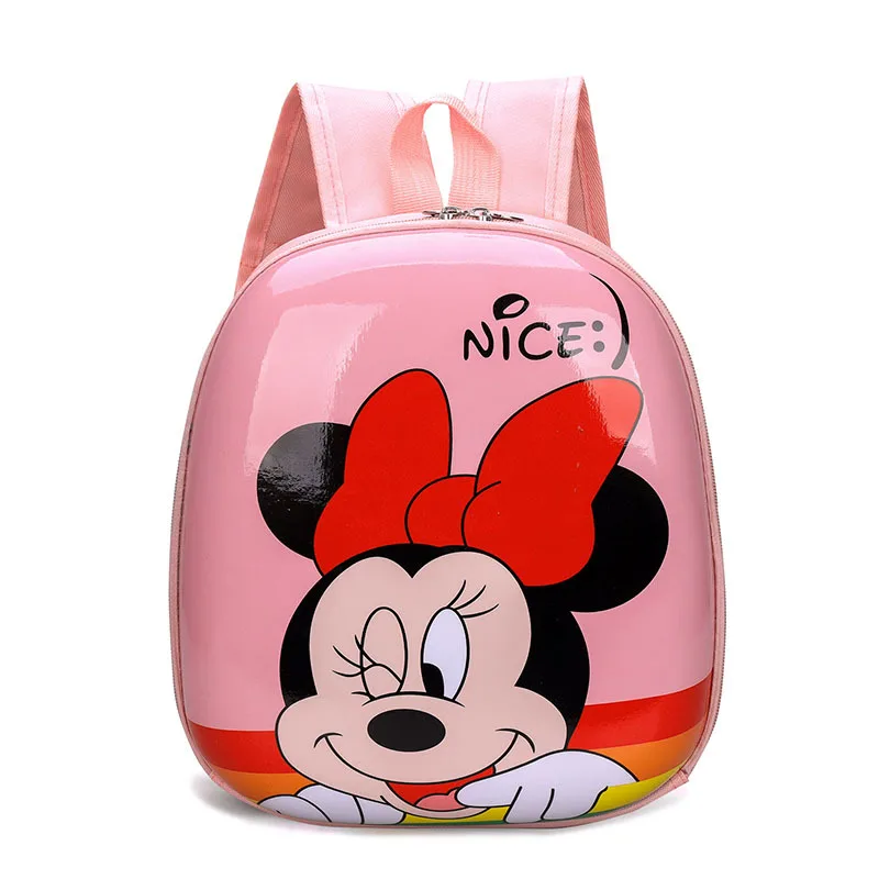Disney Bag Mickey Backpack Kids Cartoon Hard Shell Children's Backpack Kindergarten Baby Cute Backpack Boys Girls Eggshell Bag
