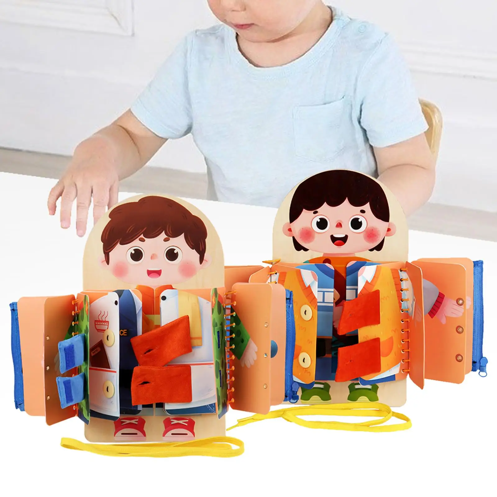 Сенсорная доска 2 шт. игрушка для путешествий развивающая одежда с пряжкой на