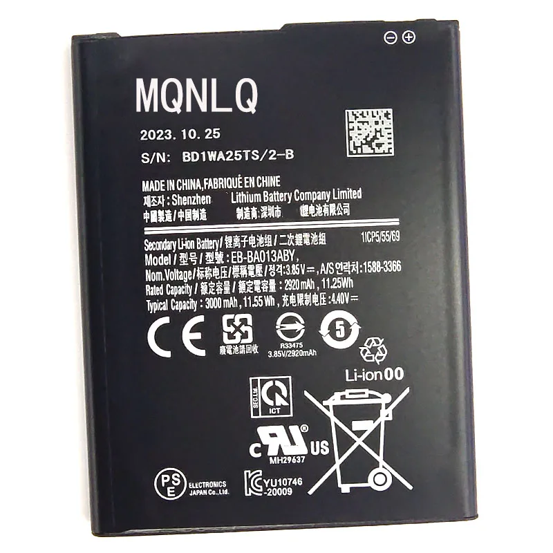 3000 мАч EB-BA013ABY Новая сменная литиевая батарея для телефона Samsung Galaxy A01 Core