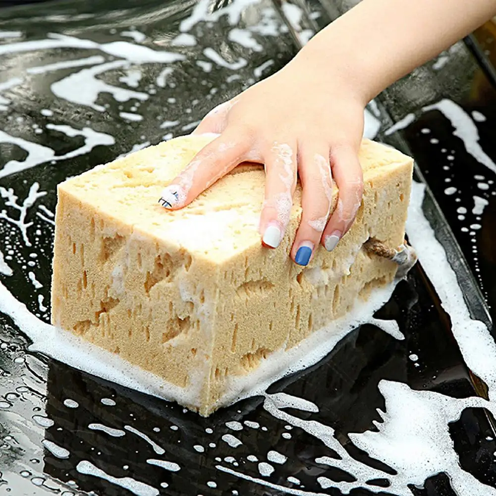 

Practical Car Washing Sponge Multipurpose Cleaning Sponge Fine Workmanship Honeycomb Design Rectangle Sponge Durable