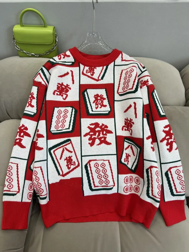 

2023 series sweater women's casual winter fashion long-sleeved knitted pullover sweater street pullover clothes