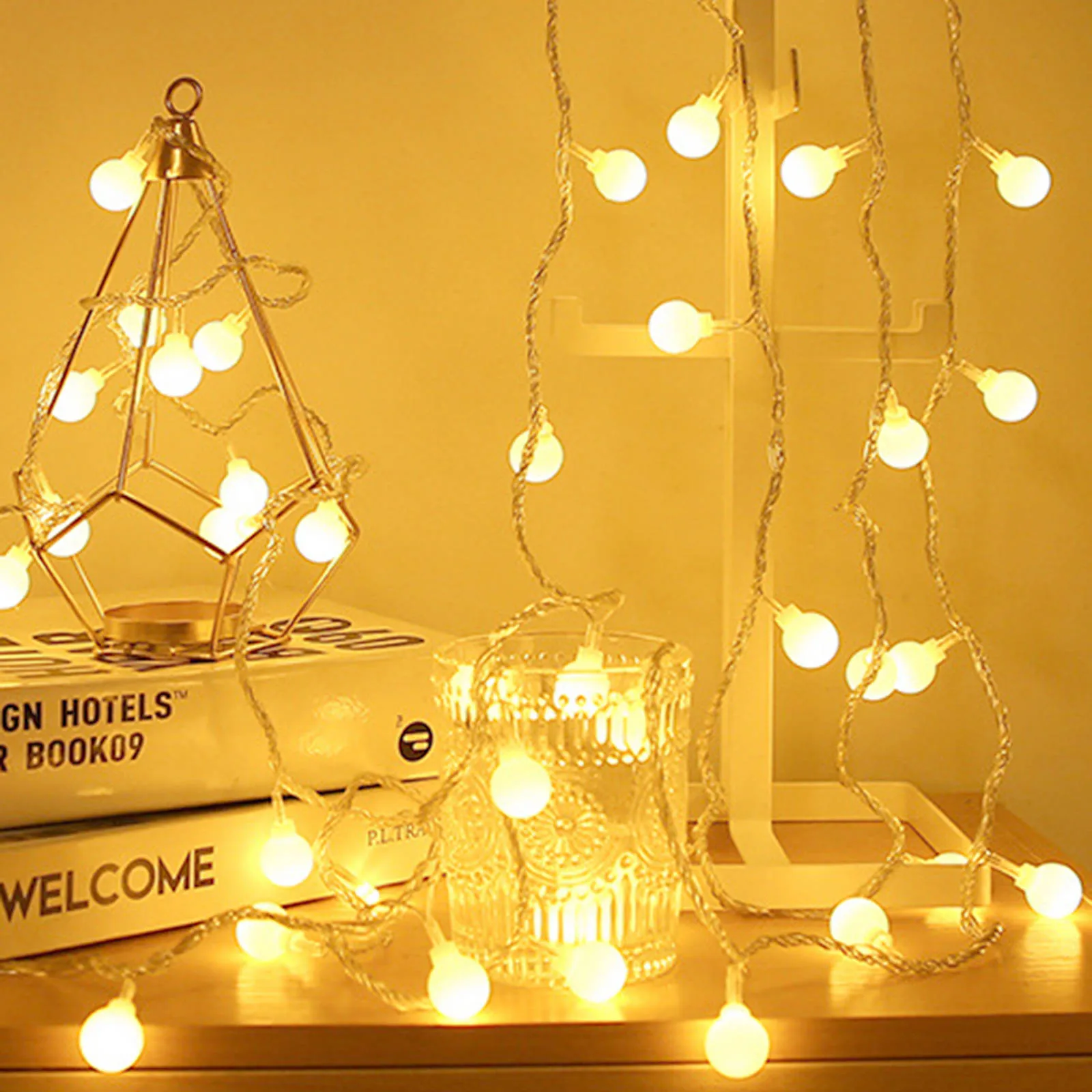 

40 Leds Copper Wire String Lights Usb Powered Fairy Lights With Remote 8 Modes Lights Waterproof Remote Control Timer