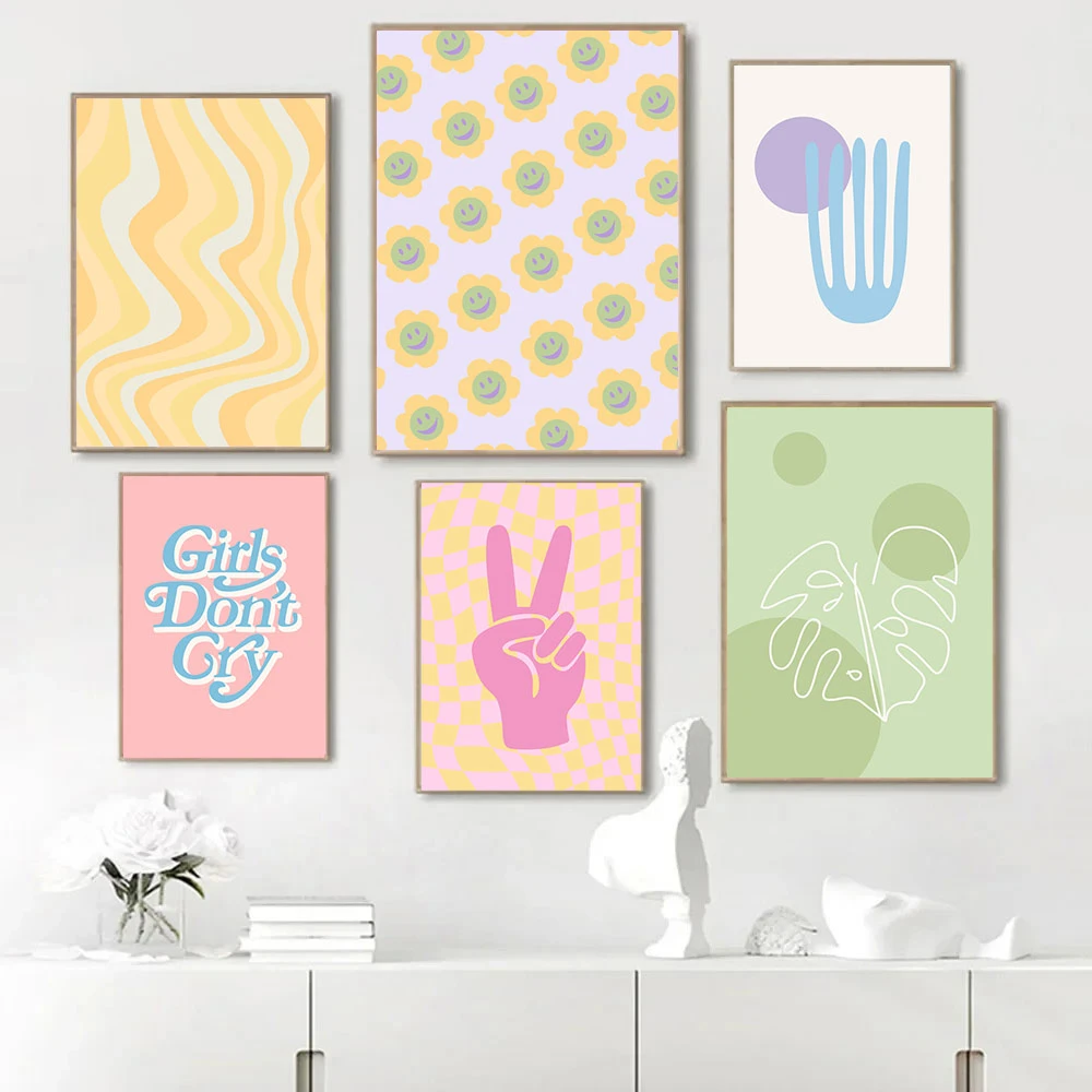 Настенная картина с листьями кораллов бабочками глазами ибицей скандинавские