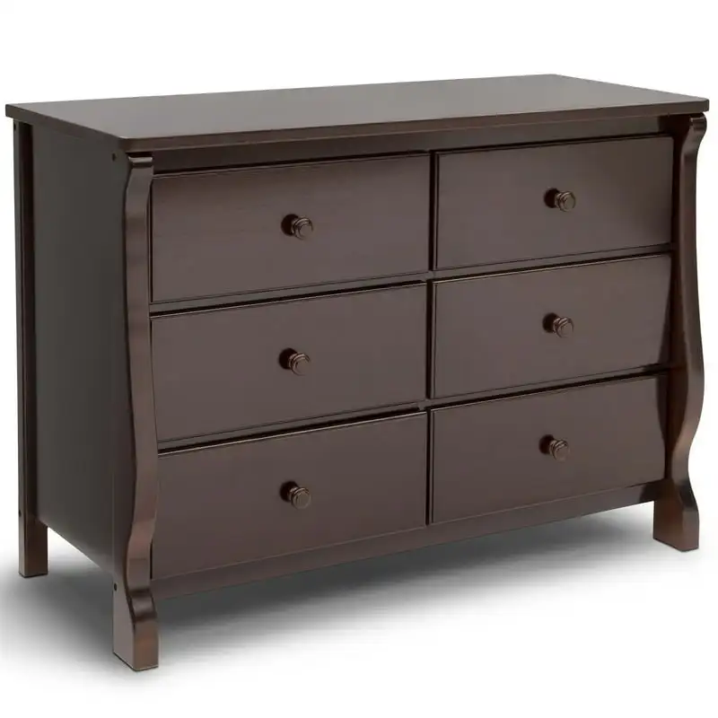 

6 Drawer Dresser, Dark Chocolate