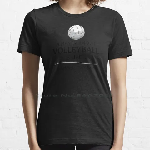 Подарок для волейбола-смешной подарок для игрока на день без волейбола, для любителей пляжа и волейбола, майка из чистого хлопка