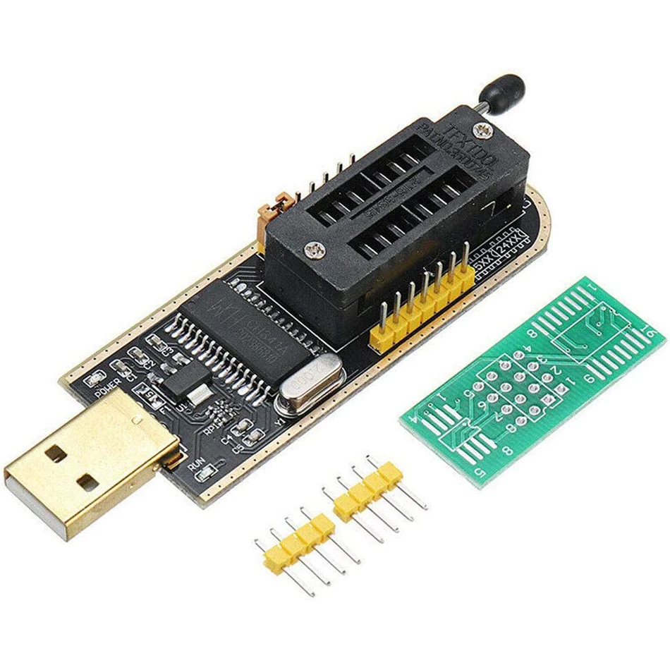 USB-программатор CH341A XTW100 24 25 серия EEPROM модуль программатора BIOS CH341 + зажим SOIC8 SOP8 для