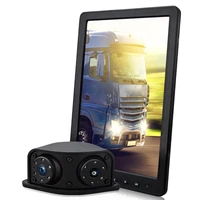 ahd1080p wide dynamic range bus truck side view 10 1inch 2 channels electronic rear view mirror monitor system
