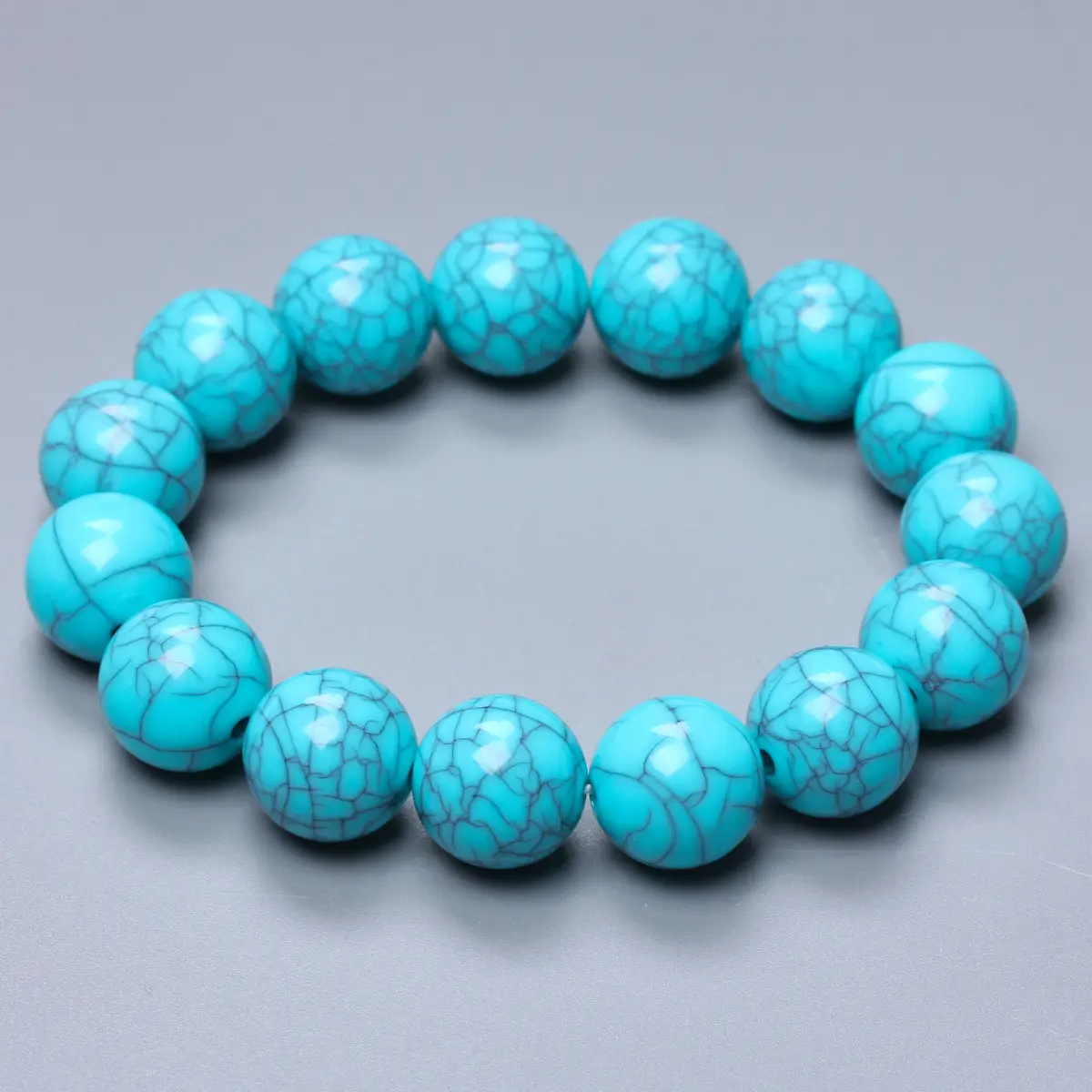 Бирюзовые Круглые бусины для изготовления искусственных ювелирных изделий